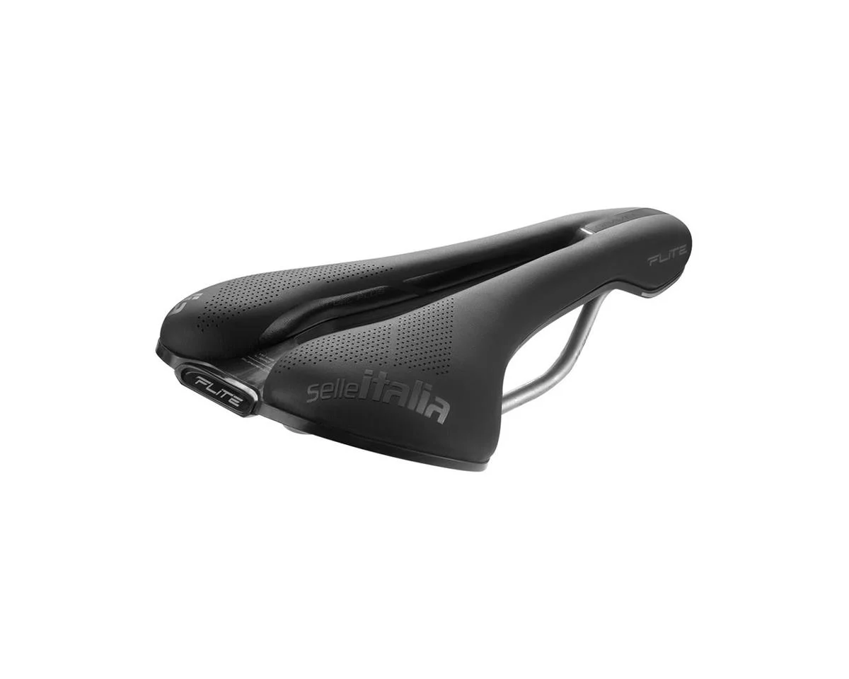 Selle Italia Flite Boost Gravel TI 316 Superflow Saddle (Black) (S3) (135mm)